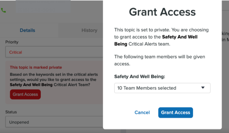 grant access