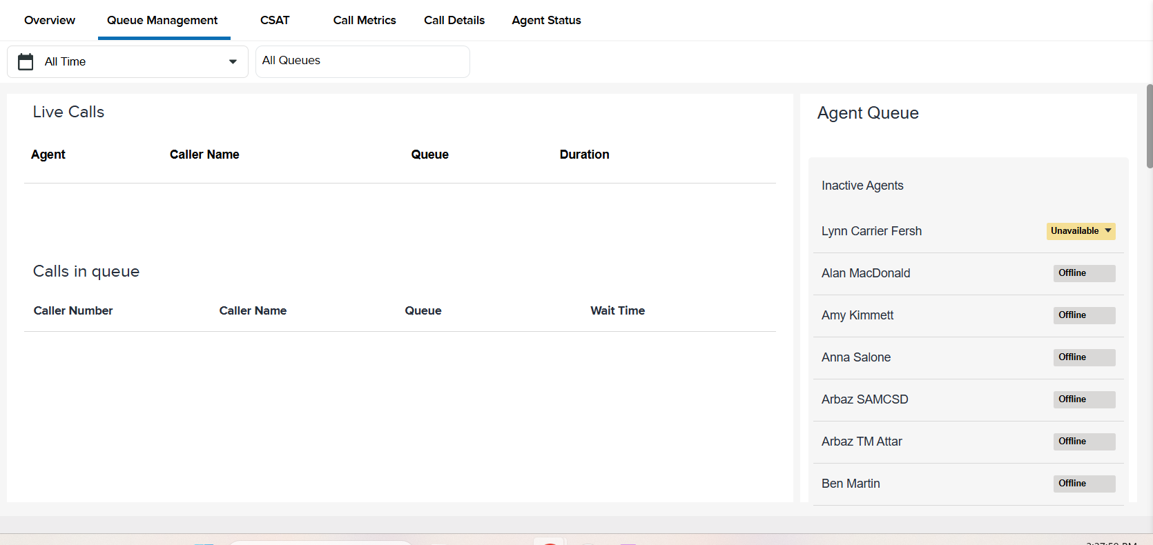 Call Center Dashboard: Metrics for Customer Satisfaction and Performance 14 Screenshot 2025 11 06 153813