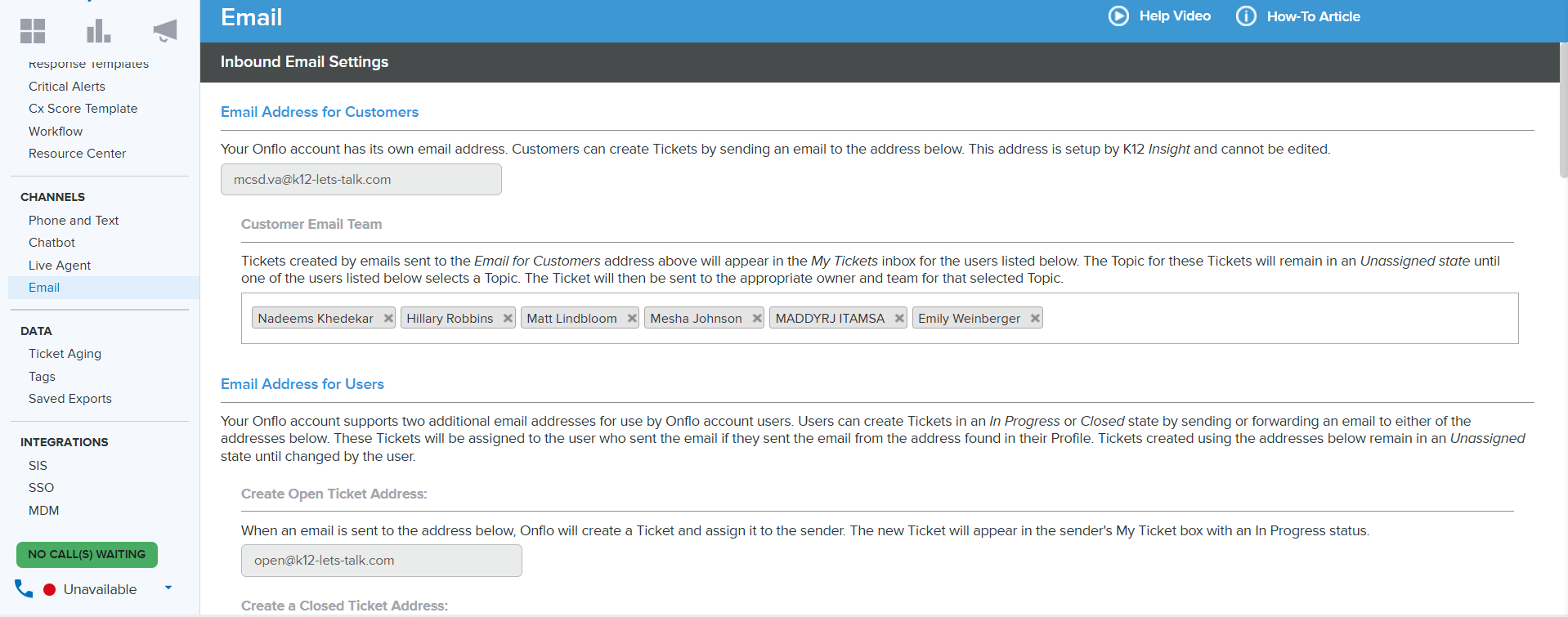 How to Manage Emails in Onflo 1 Screenshot 2026 01 15 180550